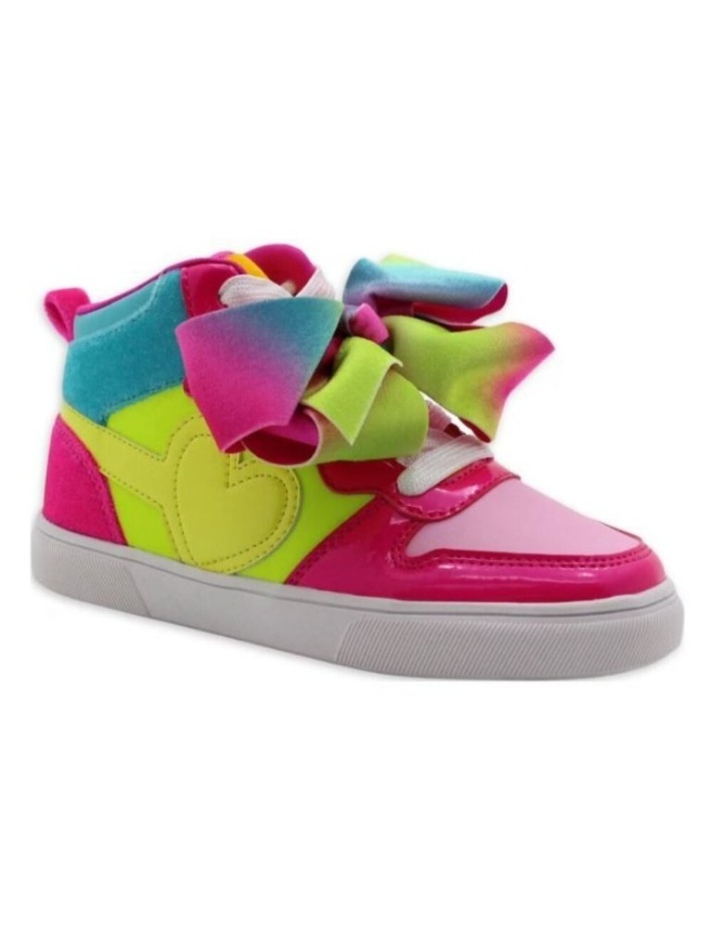 Nickelodeon JoJo Siwa Kids Size 8 Sneakers Hightop Bow Detail Bright Colors
